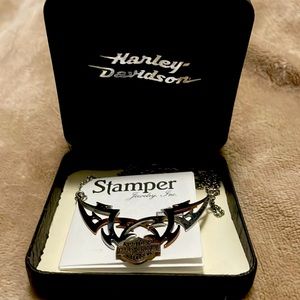 Harley Davidson stamper necklace